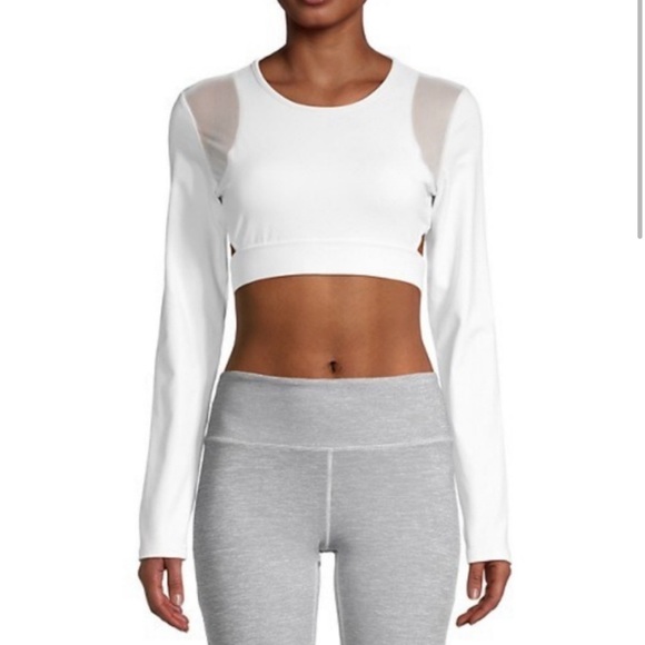 Roberto Cavalli White Long Sleeve Crop Top - Picture 3 of 11